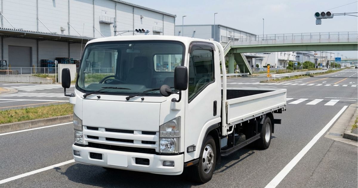 4トントラックの外観イメージ（中型・平ボディの代表例）