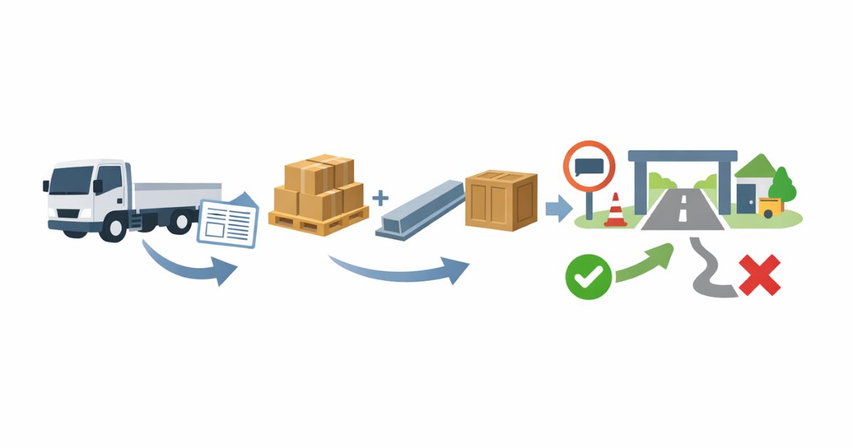 4tトラックの重量判断を車両重量・荷物・経路条件で整理した図解