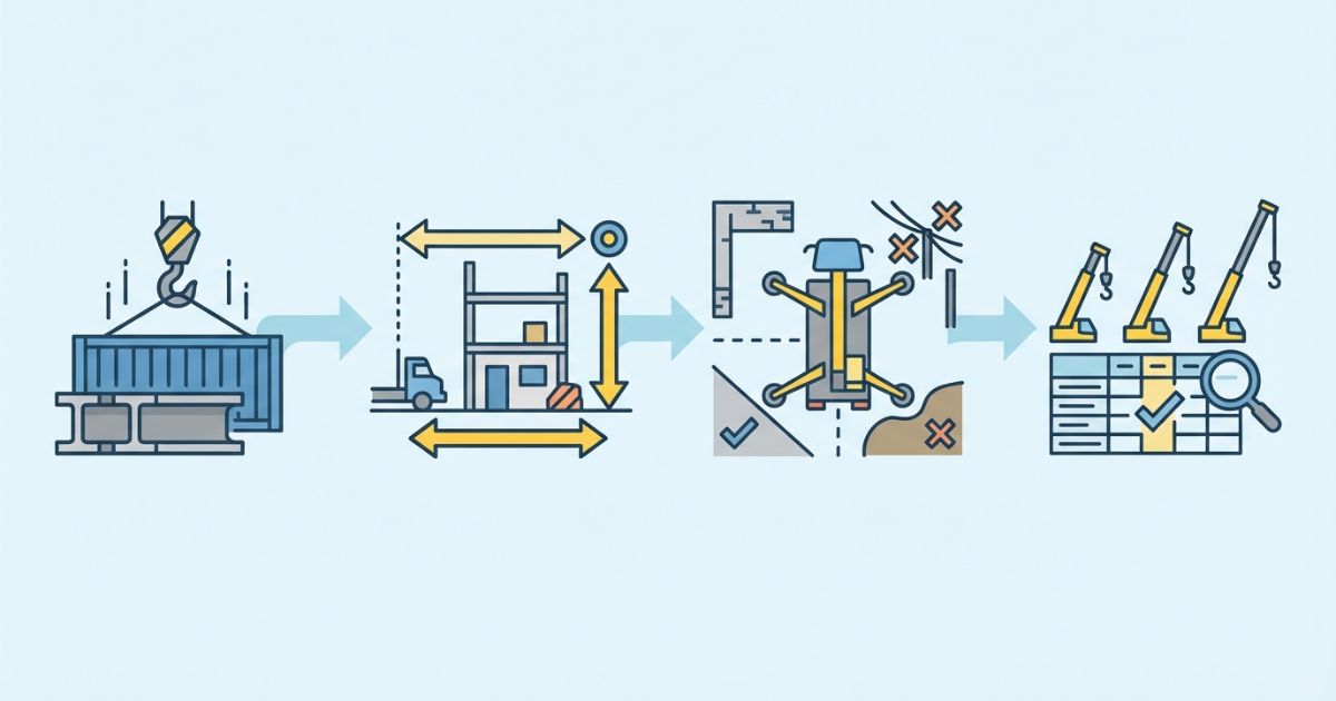 4tユニックの段数選定フローを整理した図解