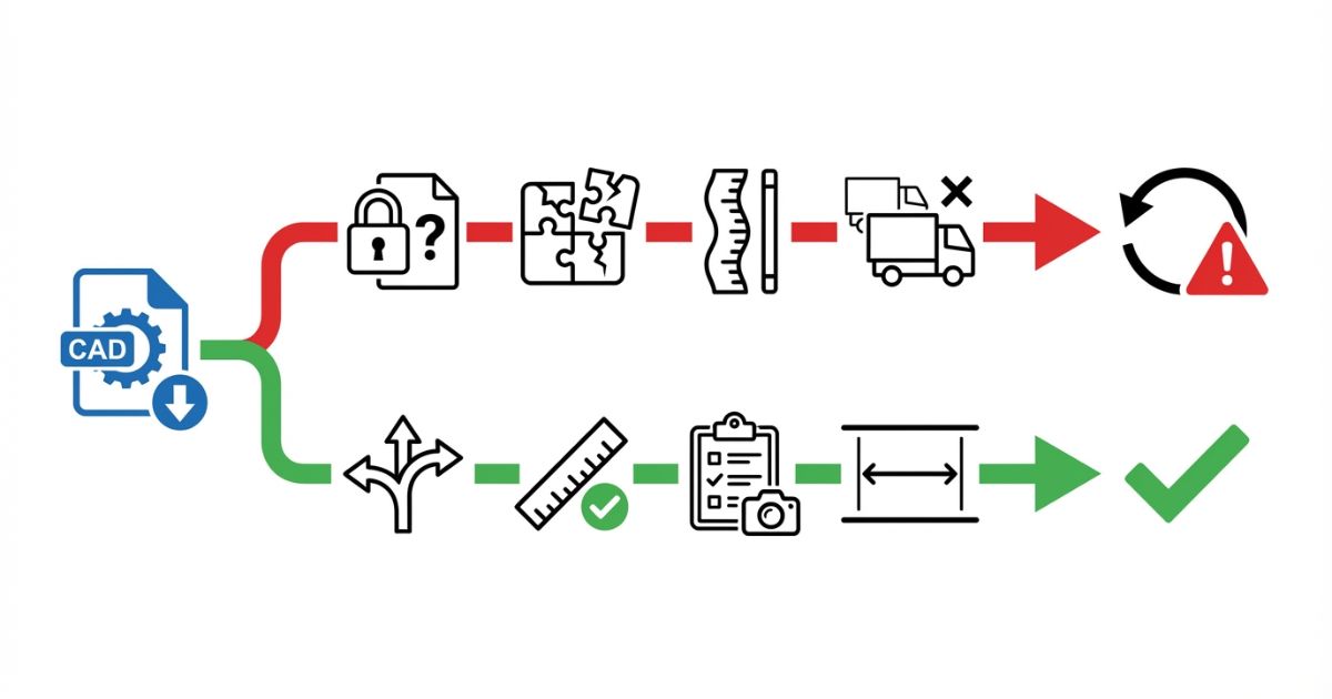  4tユニック無料CADで起きる規約不明や互換不良や縮尺ズレや実車一致の思い込みの失敗分岐を示す図解