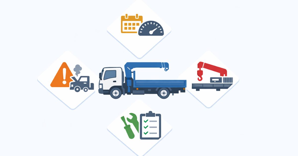 4tユニック中古見積の判断軸を整理した図