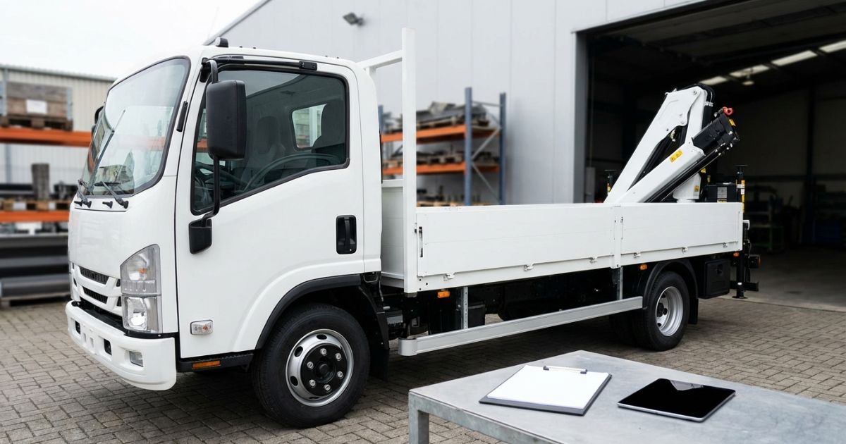 4tユニックを買取査定に出す現場イメージの写真