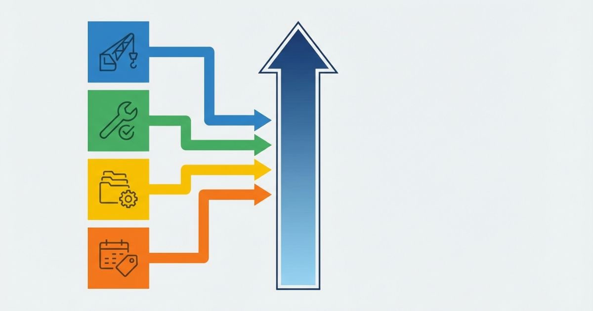 4tユニックの買取相場が査定ポイントの積み上げで変わることを示す図解