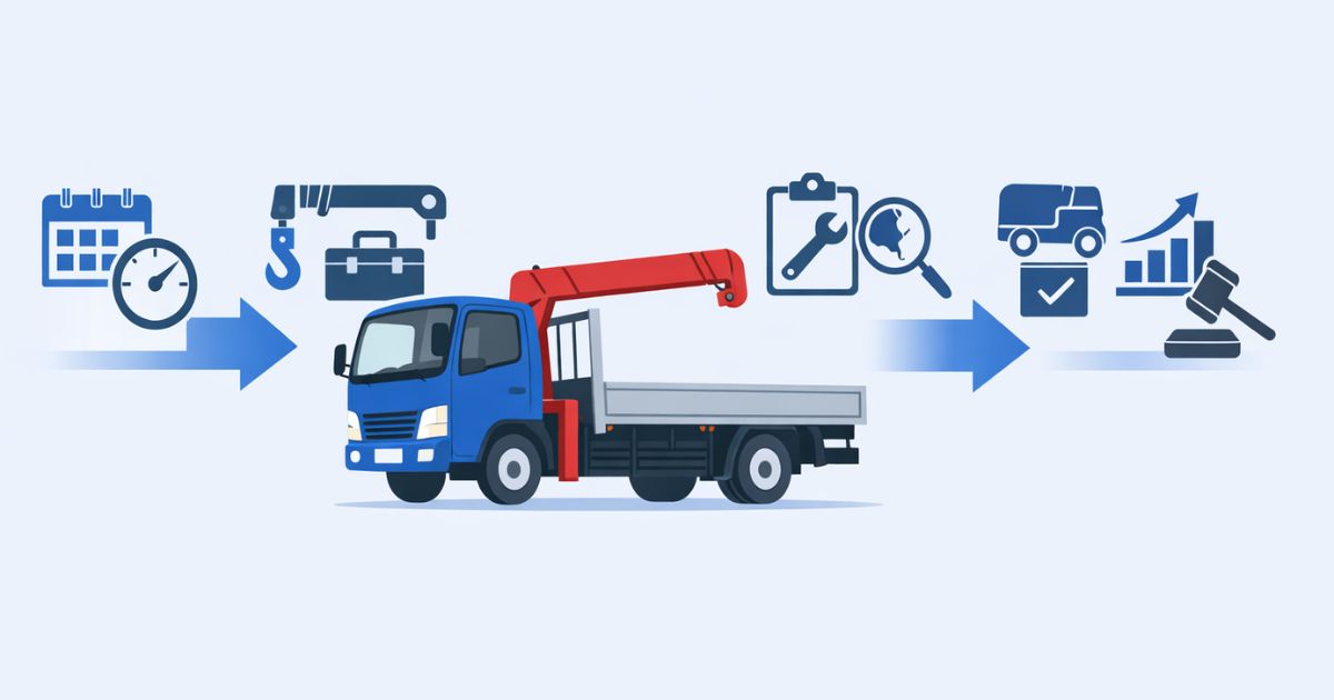 4tユニック買取で査定を判断する順番を整理した図解