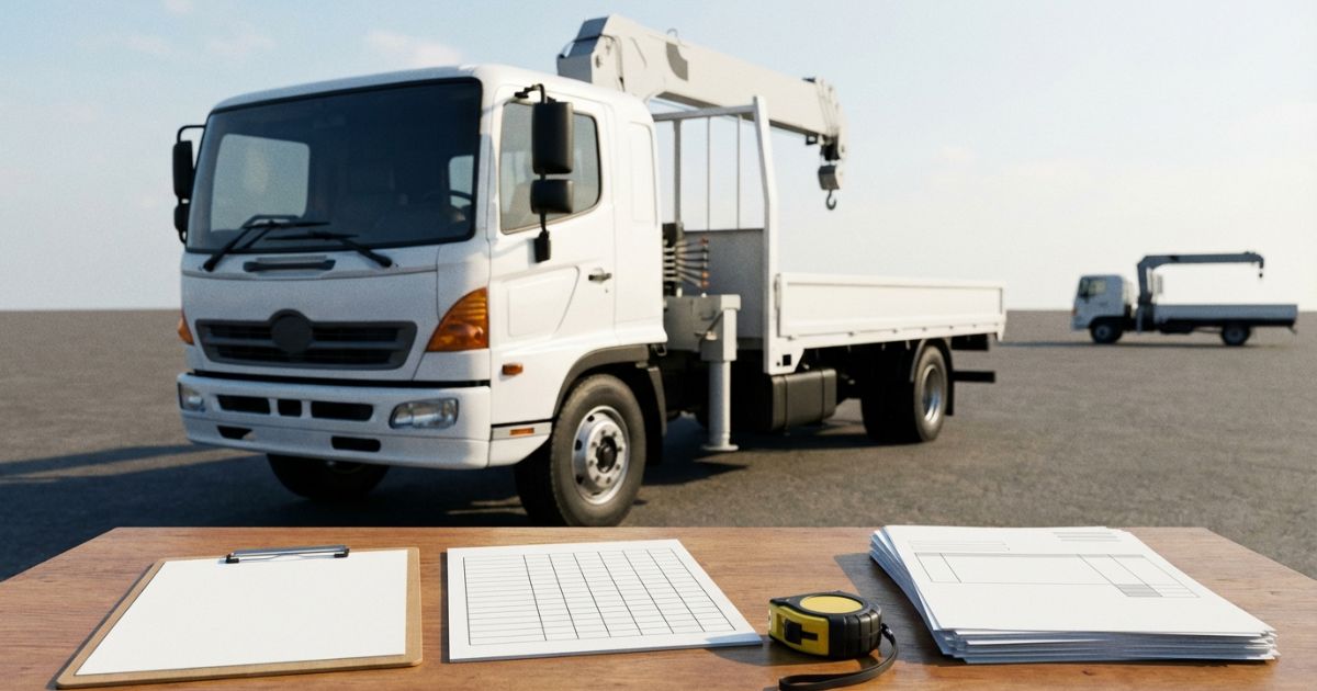 4tユニックを性能寸法料金の条件で比較して最適仕様を検討しているイメージ写真