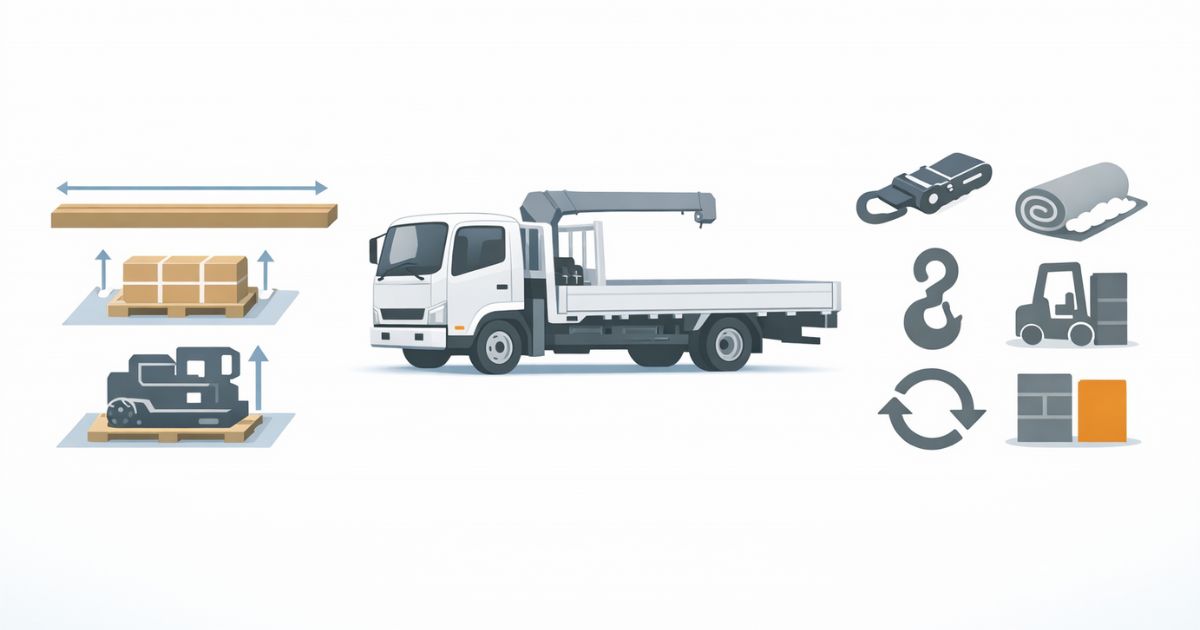 4tユニックの荷台有効寸法と荷姿と動線の判断軸を整理した図解