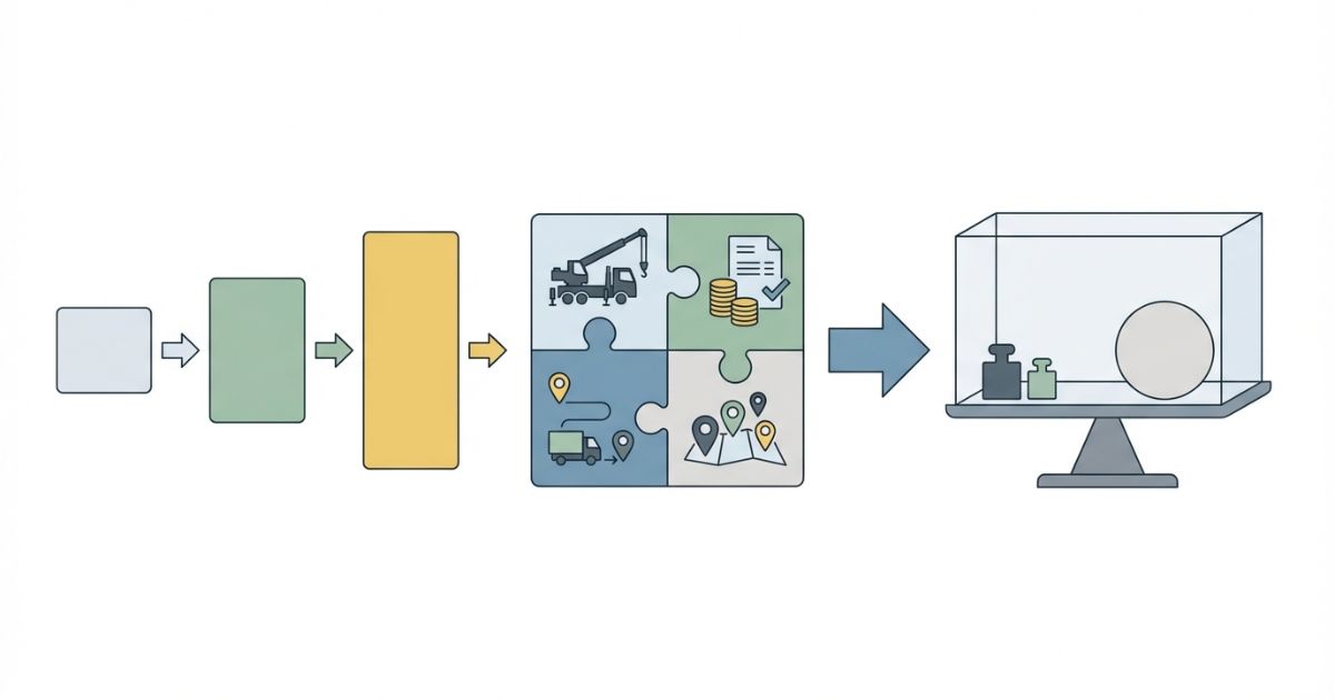 4tユニックのレンタル料金は期間だけでなく仕様と付帯費用と納車条件を揃えて総額で比較する判断軸の図解