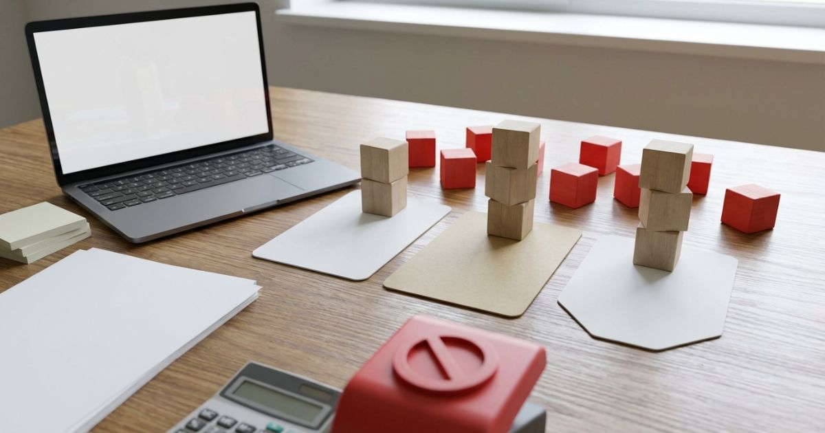 条件が揃わない見積比較で判断を誤るリスクのイメージ