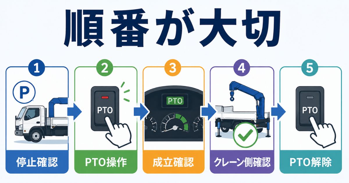 PTOを入れる使う切る基本の流れを順番に整理した図解