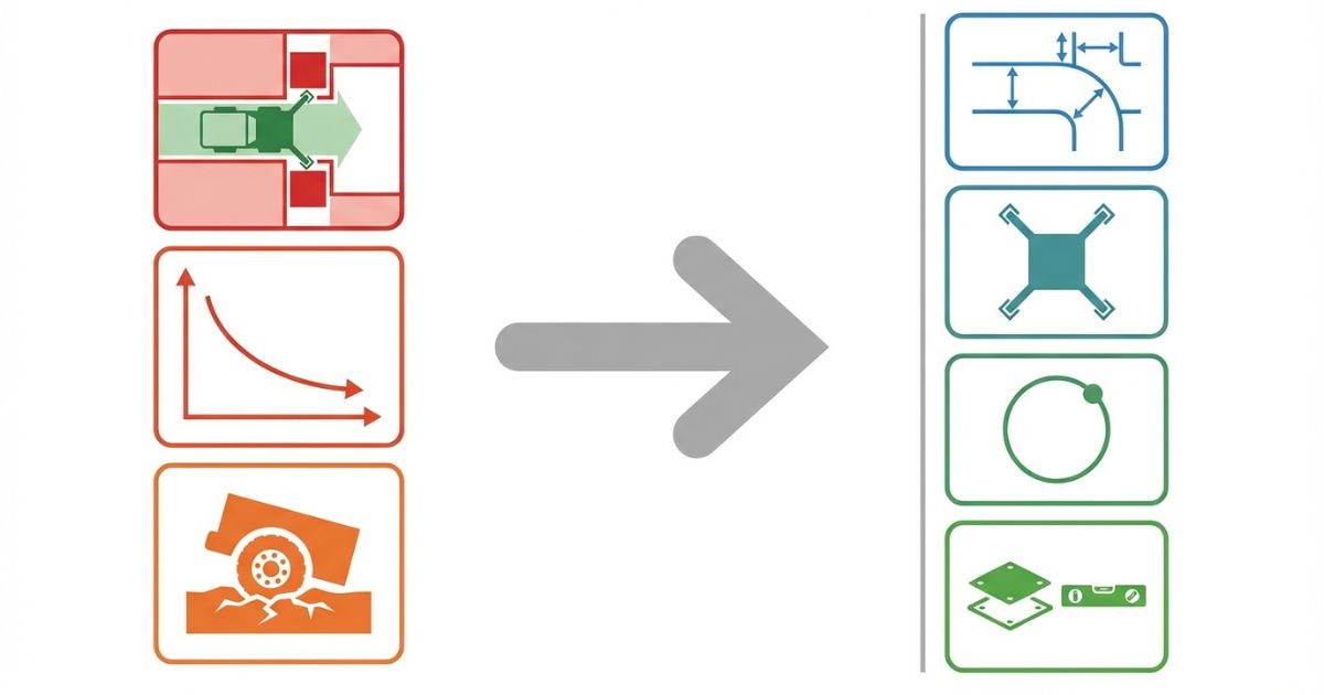  導入時の失敗パターンと確認順での回避を示す図解