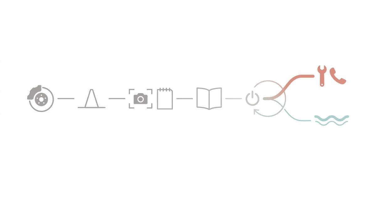 エラー93は停止前提で記録と取説照合を行い再発なら点検へ切り替える判断フロー図