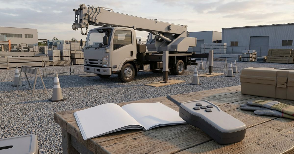 ダノユニックのリモコン基本操作を想起させる無地リモコンと現場準備の写真イメージ 取