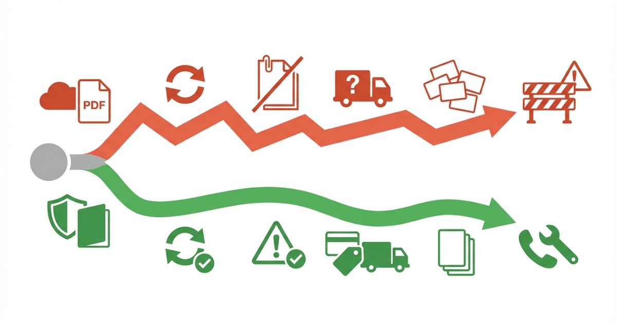  版違い・注記飛ばし・未照合で失敗する分岐と回避策（文字なし図解）