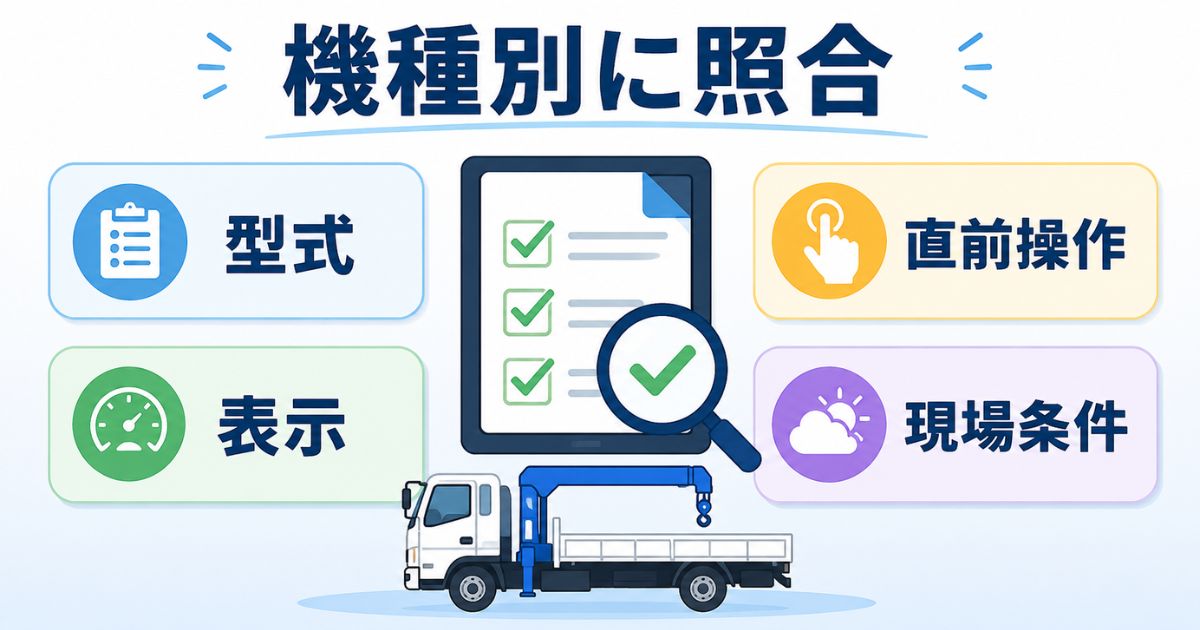エラー93は型式や表示状態、直前操作、現場条件をそろえて機種別に照合する整理図
