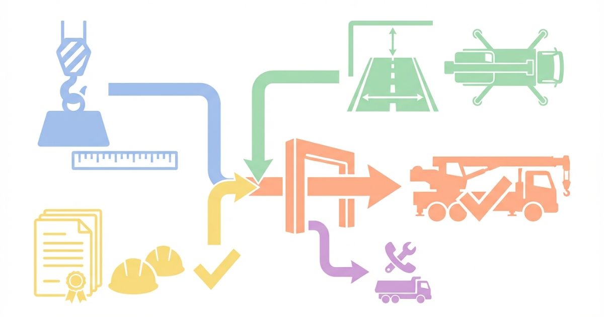  10t導入は能力と現場条件と運用条件が同時に成立する場合に合理的と示す文字なし図解