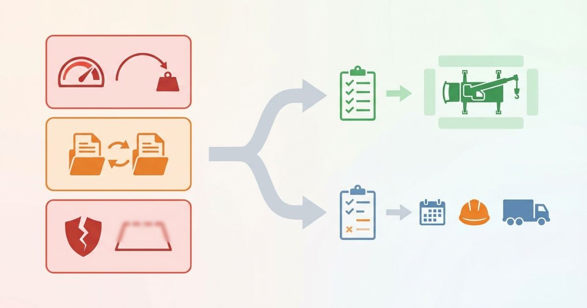 規格だけで判断して失敗する分岐と回避策を示す文字なし図解