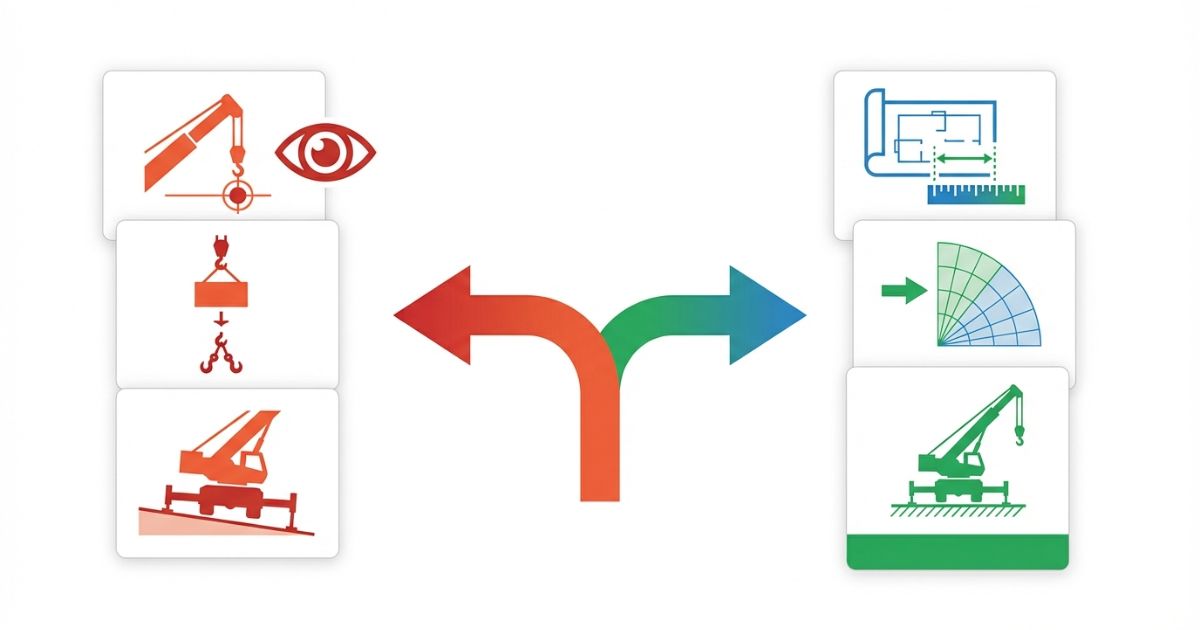 距離だけで判断する失敗と条件一致で回避する分岐の文字なし図解