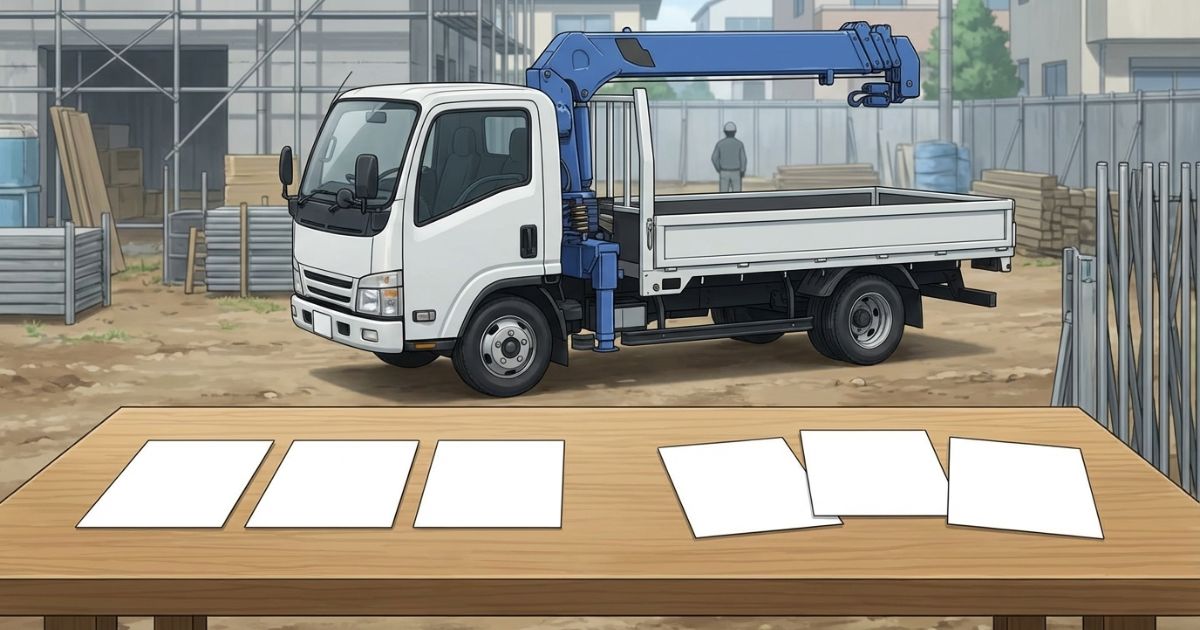 使用頻度と現場条件の安定度で中古かレンタルかを判断するイメージ