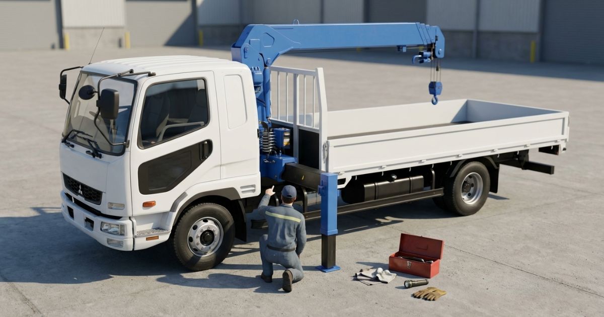 クレーン仕様や整備状態を確認して、相場レンジからの増減理由を整理するイメージ