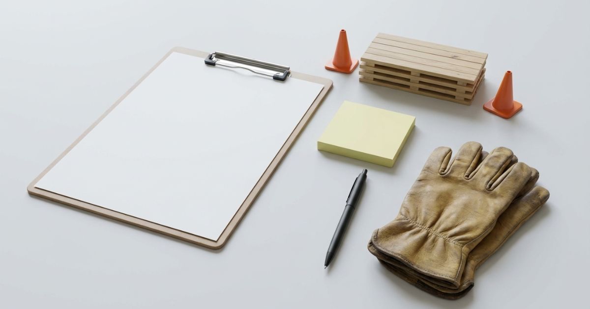 危険予知（KY）シートに危険ポイントと対策を整理して共有するための無地の書類イメージ