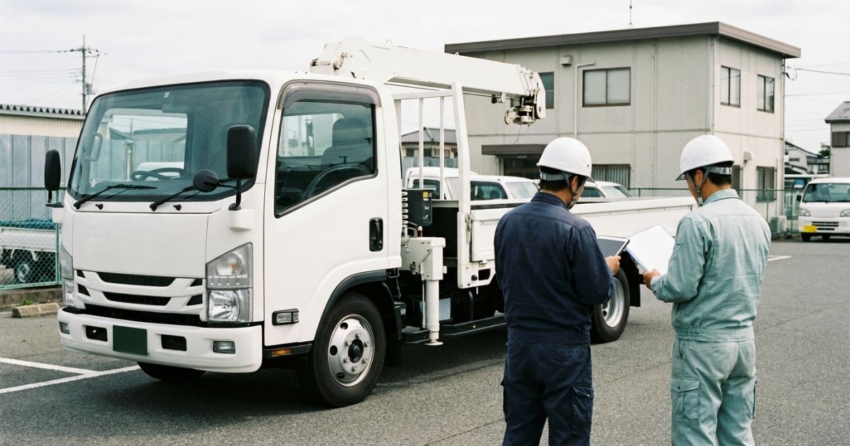 ユニック車のレンタルとリースの違いを比較して検討するイメージ