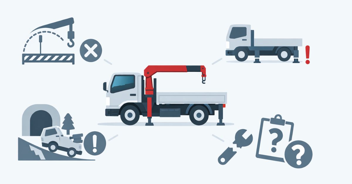 中古購入とレンタル判断で見落としやすいリスクを整理した図