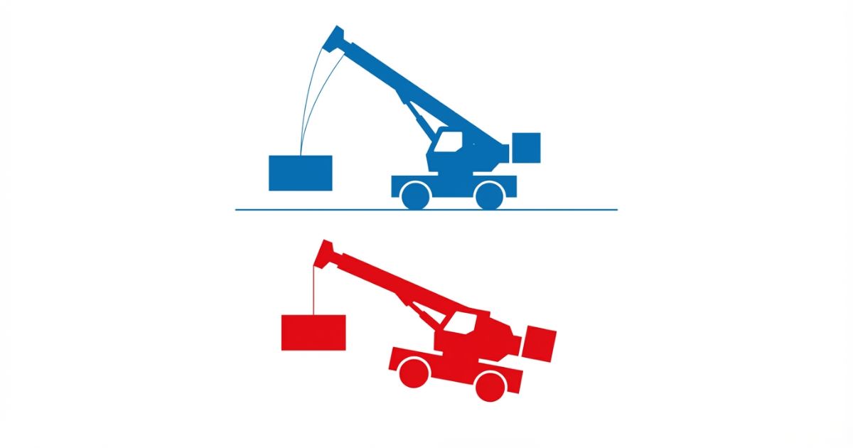 カウンターウェイトは能力表と条件適合で判断することを示した図解