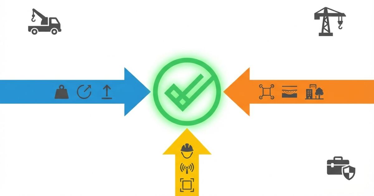 5tが適正になる判断軸を示す文字なし図解