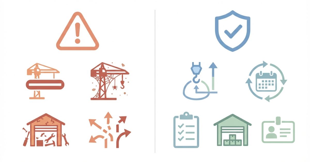 コストだけで決めた失敗例と回避の確認ポイントを示す図解