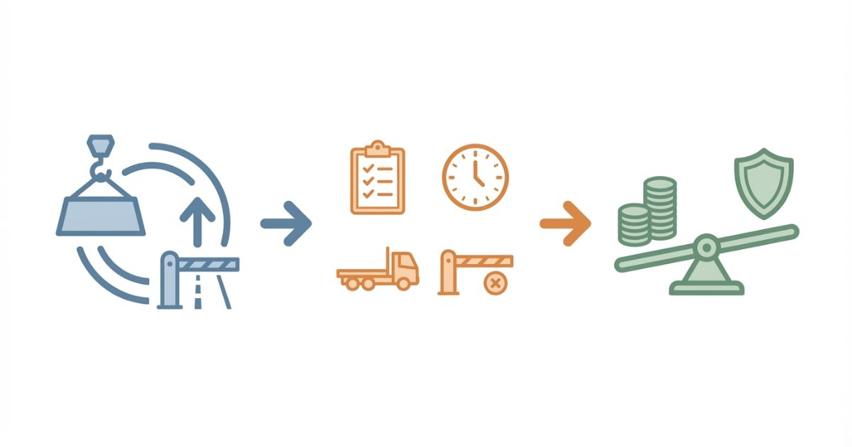 相場より先に現場条件と見積前提を揃えて判断する流れの図解