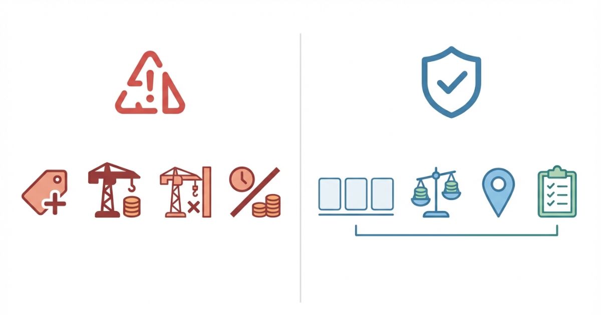 追加費用や条件見落としで失敗するパターンと回避策の図解
