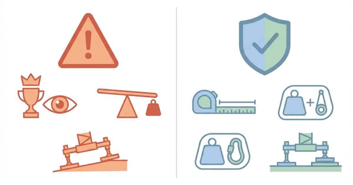 最大値だけで判断する失敗と条件照合で回避するポイントの図解