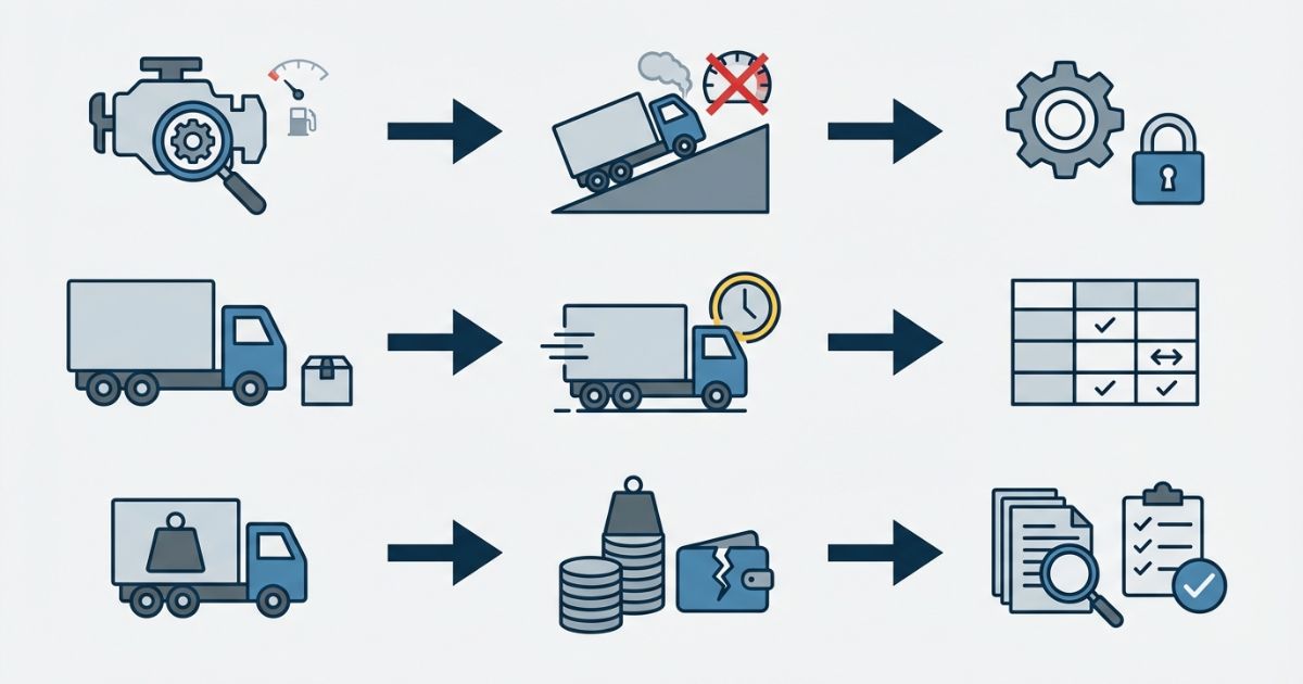 排気量だけで選ぶ失敗例と回避策を整理した文字なし図解