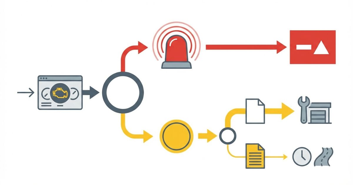 リセット可否を危険サインと原因説明の可否で分ける判断軸を示す図解
