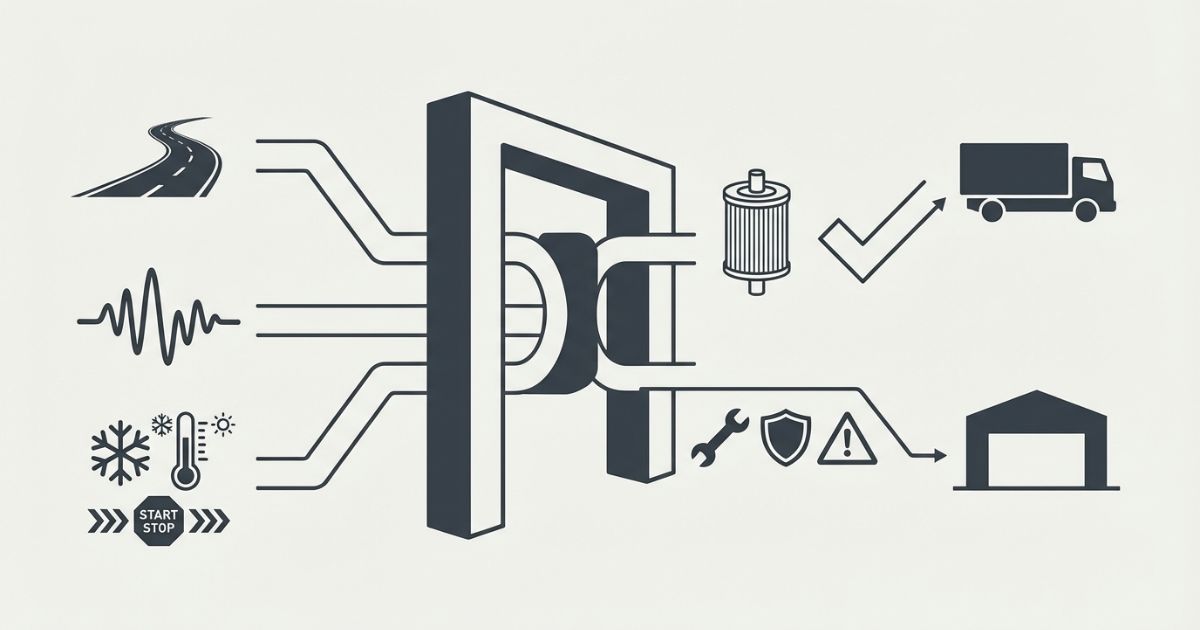 距離と症状と使用環境で交換判断し安全不安は外注に寄せる文字なし図解