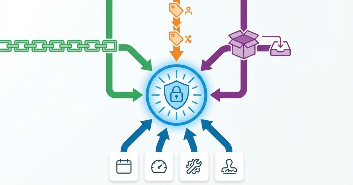 整備記録簿を証明力で設計する判断軸を示す文字なし図解