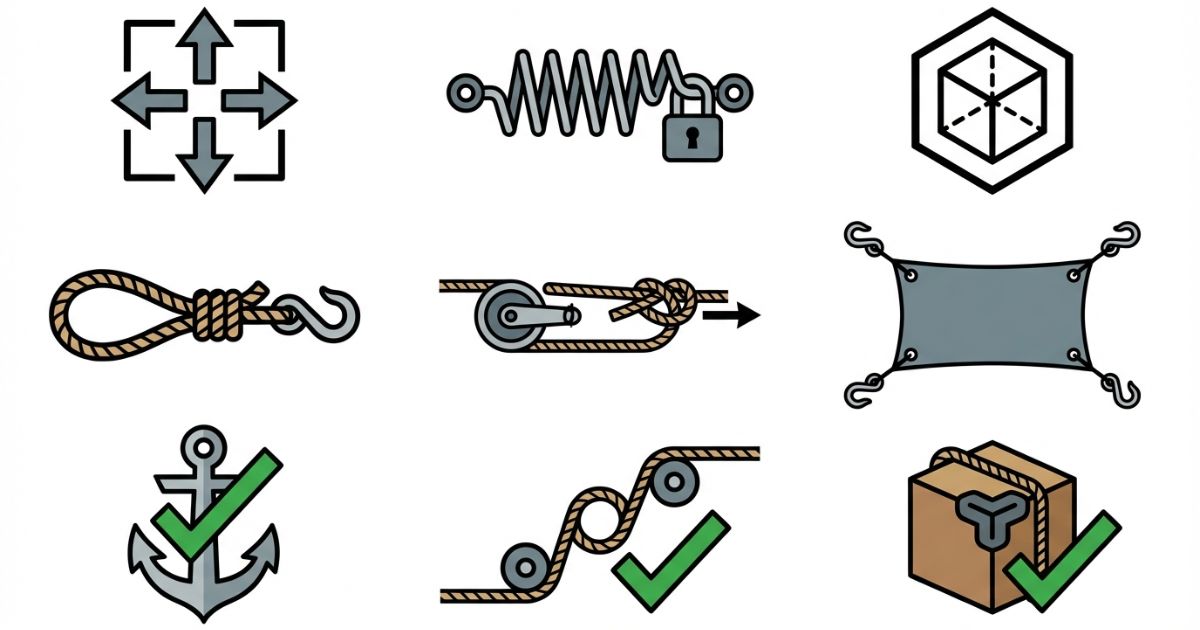 結束の目的と手段の選び方を示す判断軸の図解