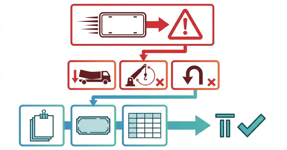 ナンバーだけで判断したときの失敗リスクと裏取り先を示す図解