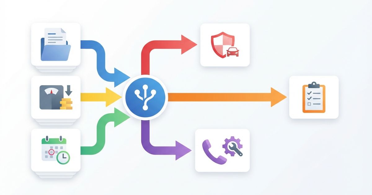 速度抑制装置の義務対象を車両区分・総重量・初度登録で判断する流れを示す図解