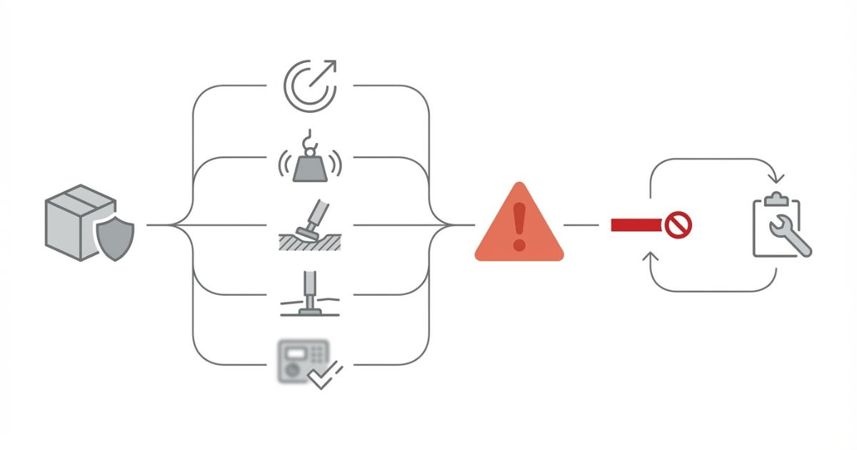 作動しない効きにくい代表例と中止判断への分岐を整理した文字なし図解