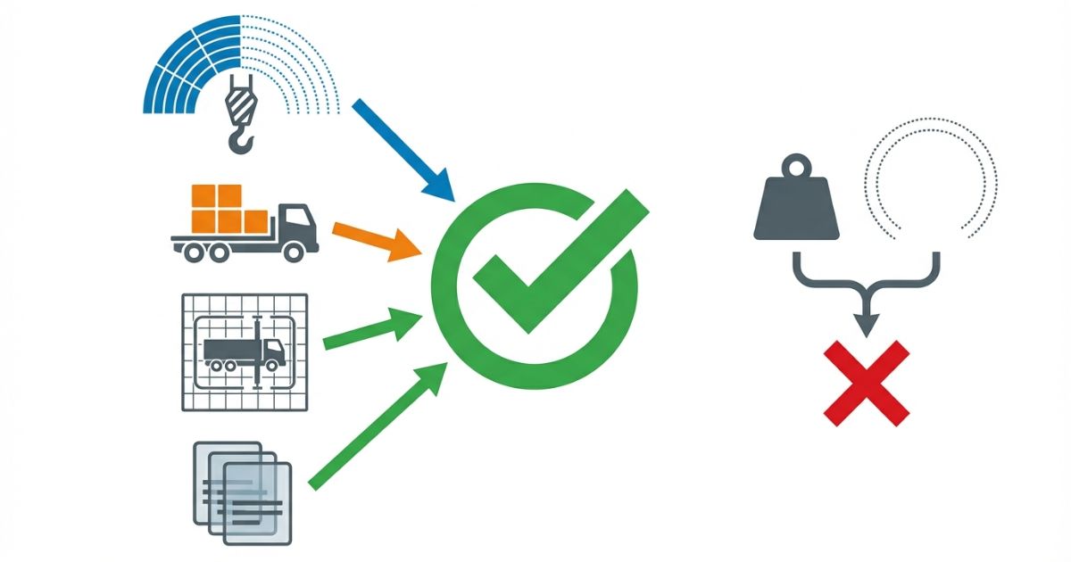 3tの実用性は半径と残積載と現場条件と裏取り手順の掛け合わせで決まる図解