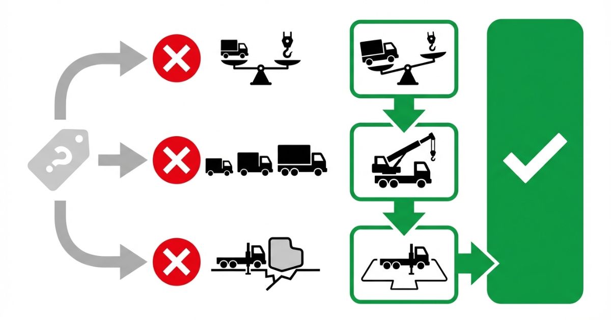 名称だけで選ぶなど種類選びの失敗分岐と回避手順を示す文字なし図解