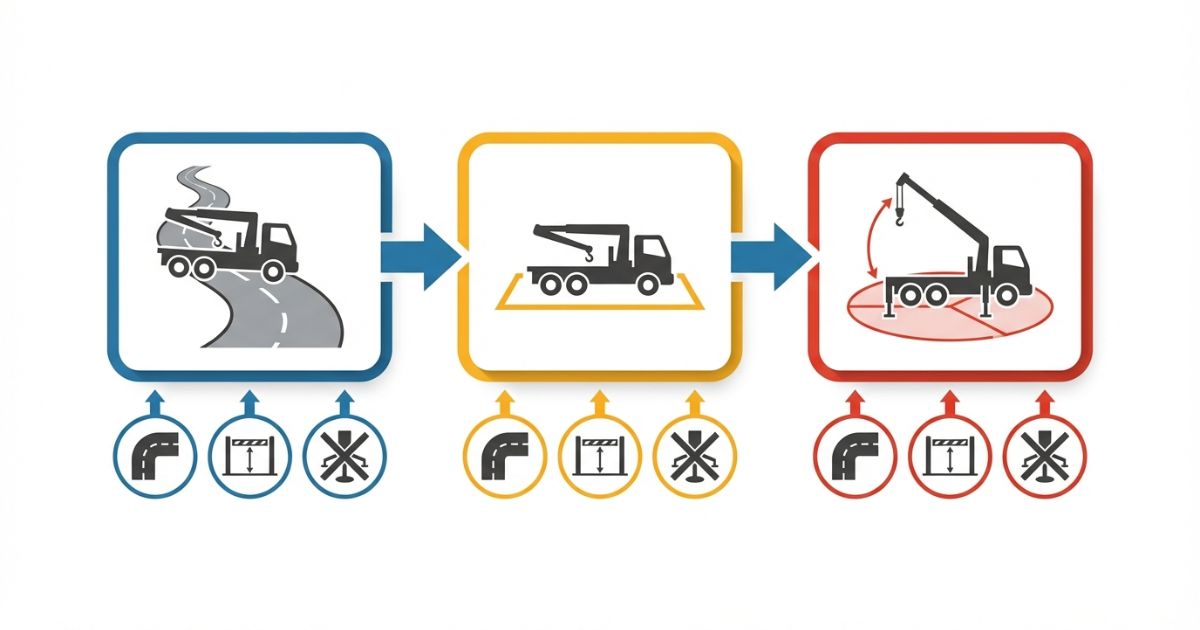 入れるか・停められるか・作業できるかの順で確認する寸法判断フロー図解
